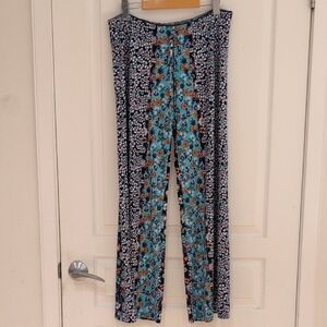 In Bloom Flowy Wide‑Leg Pants,  Effortless Boho Luxe - Relaxed Fit